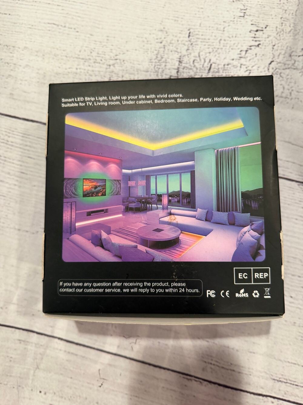 Dylna RGB LED Strip Lights 50' w/Remote NIB